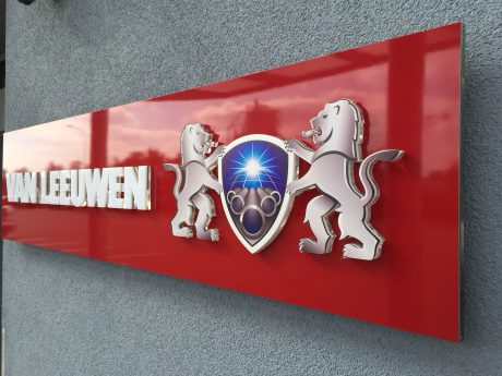 realizace - 3D-Logo der Firma VAN LEEUWEN