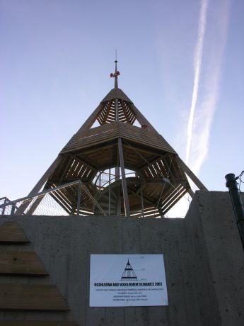 realizace - Ocelová pamětní deska Rozhledna nad vodojemem Ocmanice 2003