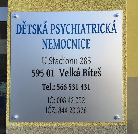 realizace - Informationstafel Kinderpsychiatrisches Krankenhaus