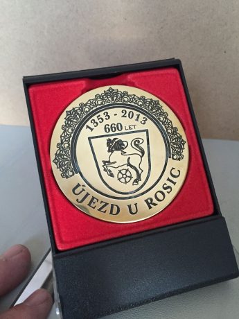 realizace - Gedenkmedaille Újezd u Rosic 660 Jahre