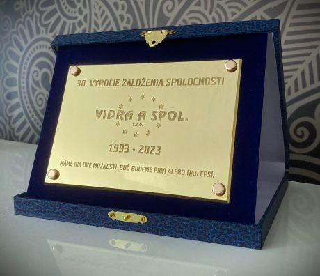 realizace - Messing-Gedenkplakette Vidra a spol. s.r.o.