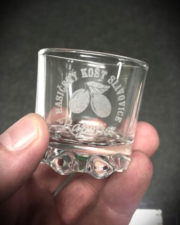 realizace - Schnapsglas Feuerwehr-Sliwowitz-Verkostung Rapotice