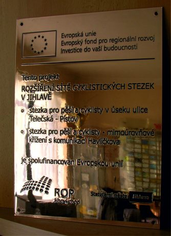 realizace - Publicita EU – leštěná bronz